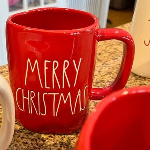 Rae Dunn Christmas mug Merry Christmas!!! Red/white